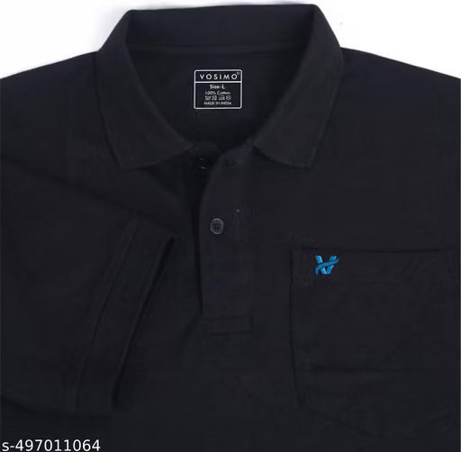 VOSIMO MENS POLO COLLAR T SHIRT