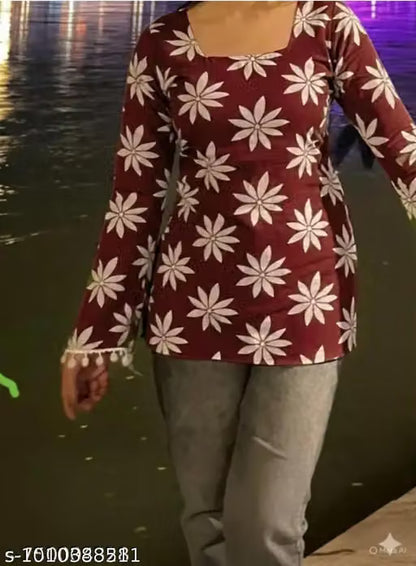 Short kurti printed