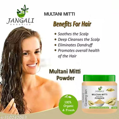 Kasturi Haldi+ Multani Mitti Powder 100% Natural for Skin Treatment (100g Each) (200 g)