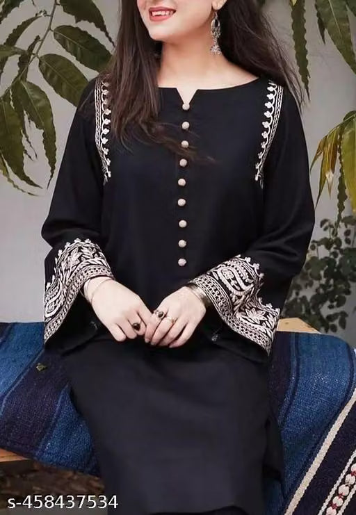 Evozana Pakistani suit , Embroidery work kurta set