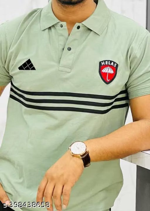 Printed Polo T shirt In Unique Print