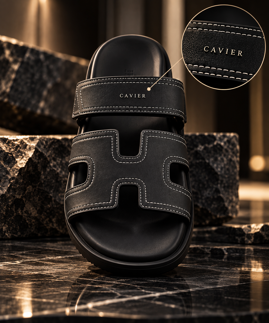 CAVIER ÉLAN™ - Premium Signature Slide Sandals
