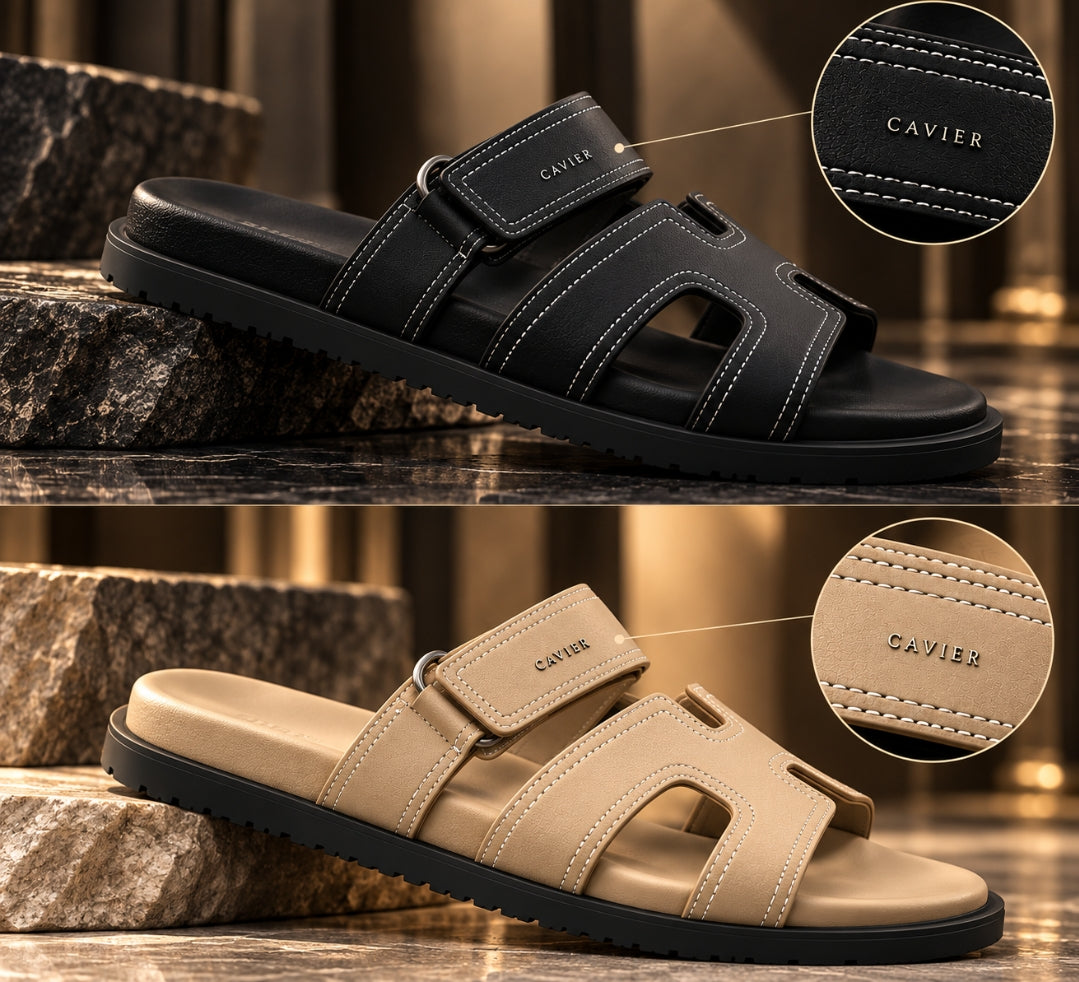 CAVIER ÉLAN™ - Premium Signature Slide Sandals