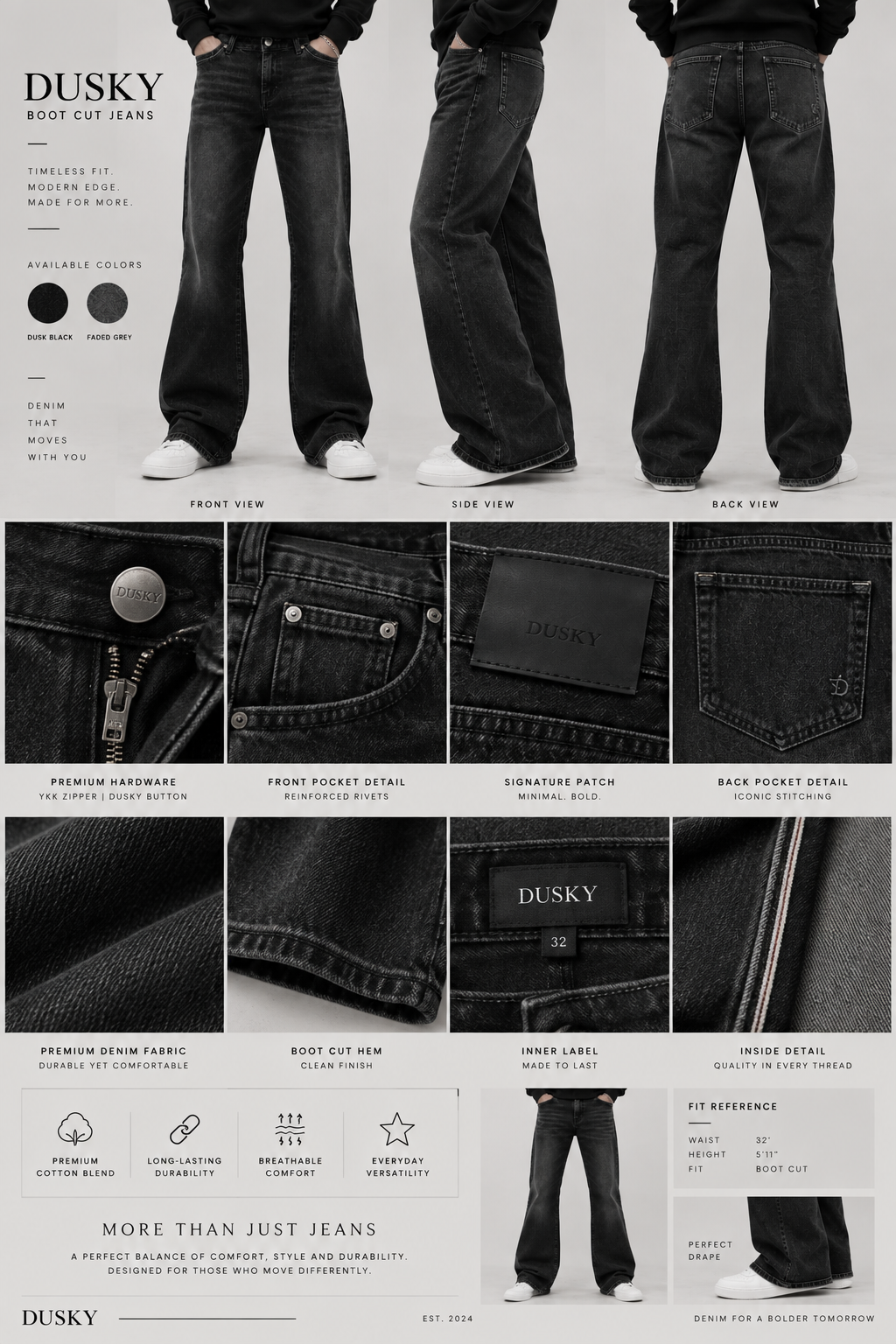 The Roadster boot-cut