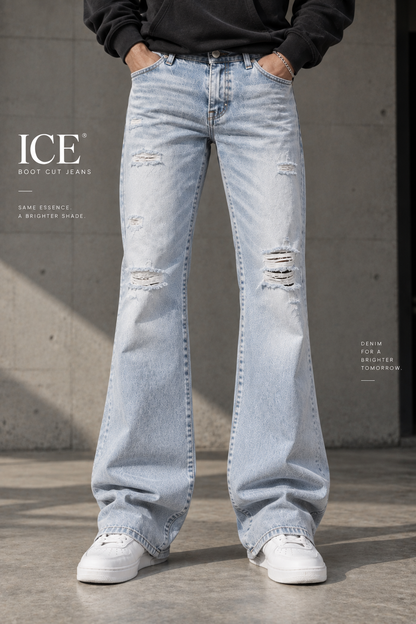 Ice drop boot-cut