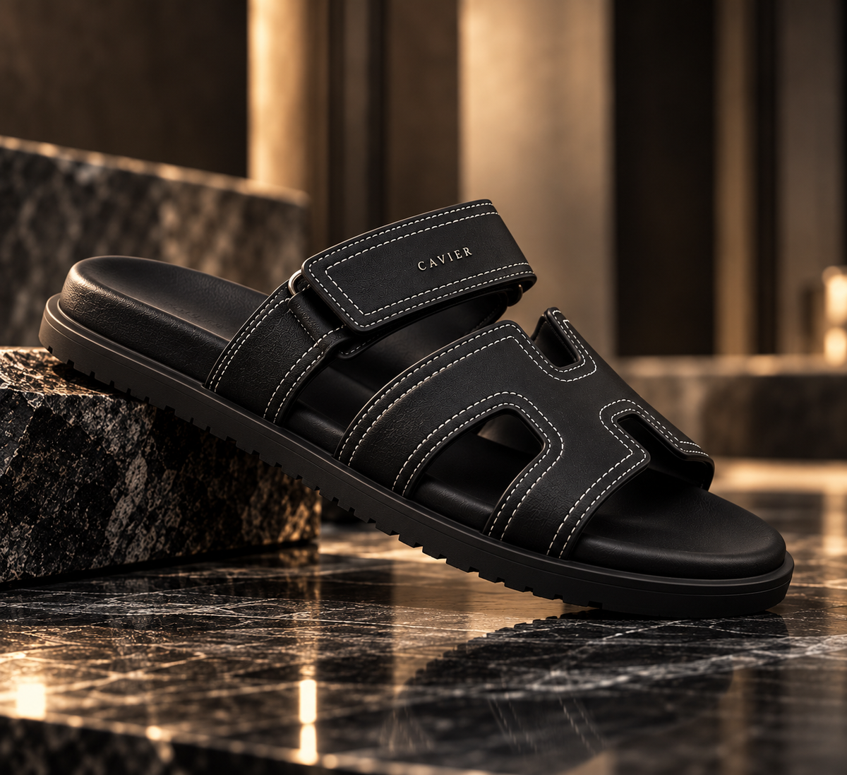 CAVIER ÉLAN™ - Premium Signature Slide Sandals