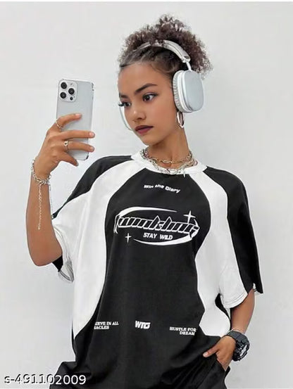 Short sleeve pintresty t-shirt for girls